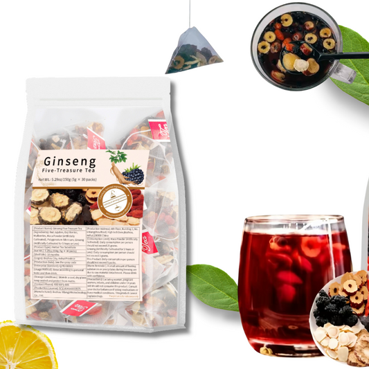 Formule Tisane aux Baies de Goji et Huit Trésors du Ginseng – Tisane Bio Détoxifiante chinois ,Nettoyage Naturel des Reins."